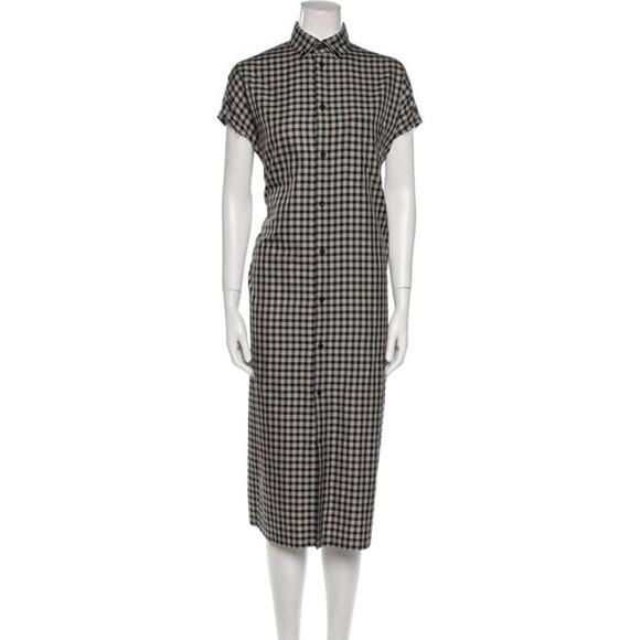 Balenciaga 2020 Black Cotton Midi Length Dress Size 32 - Picture 1 of 5